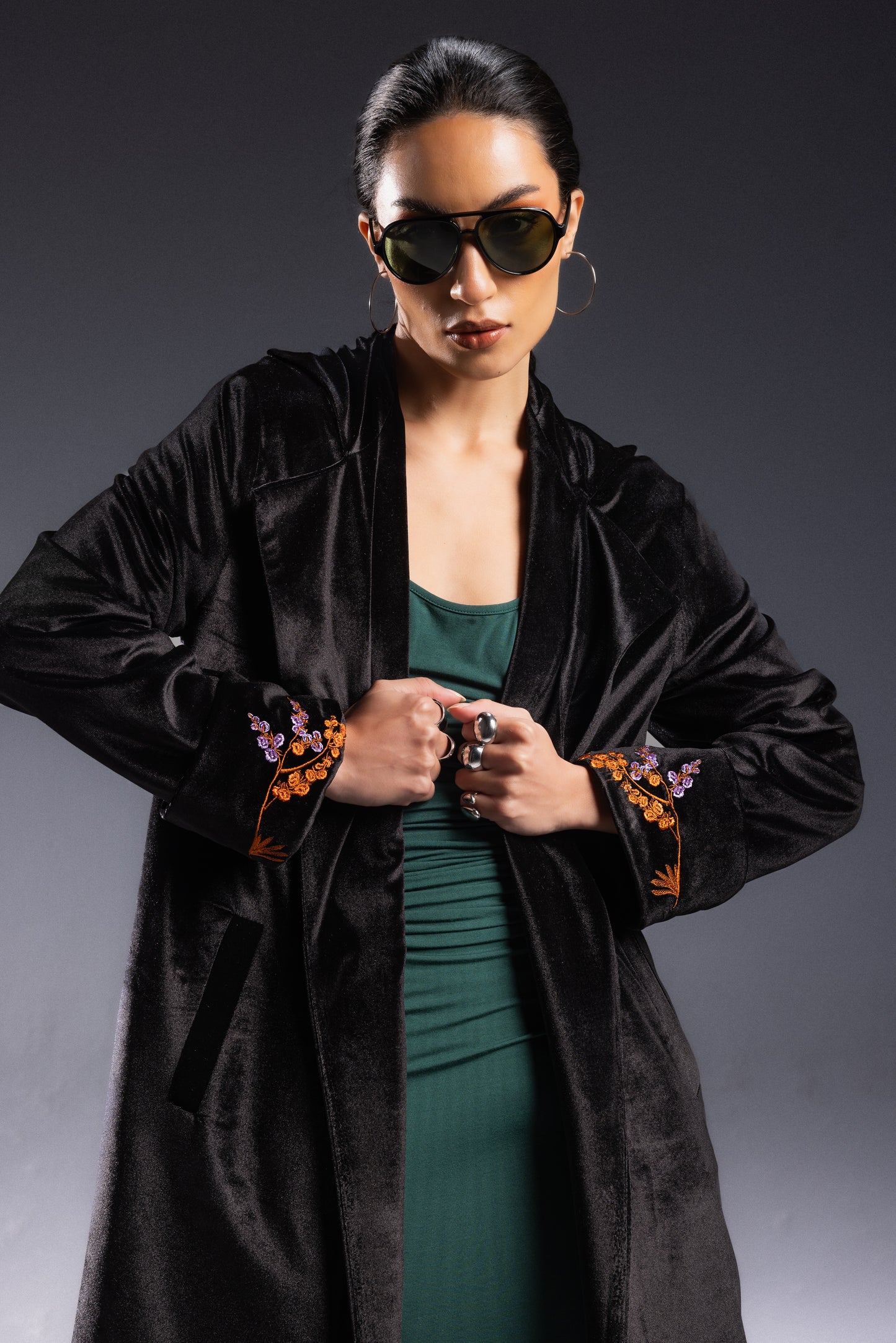 Midnight Bloom Coat