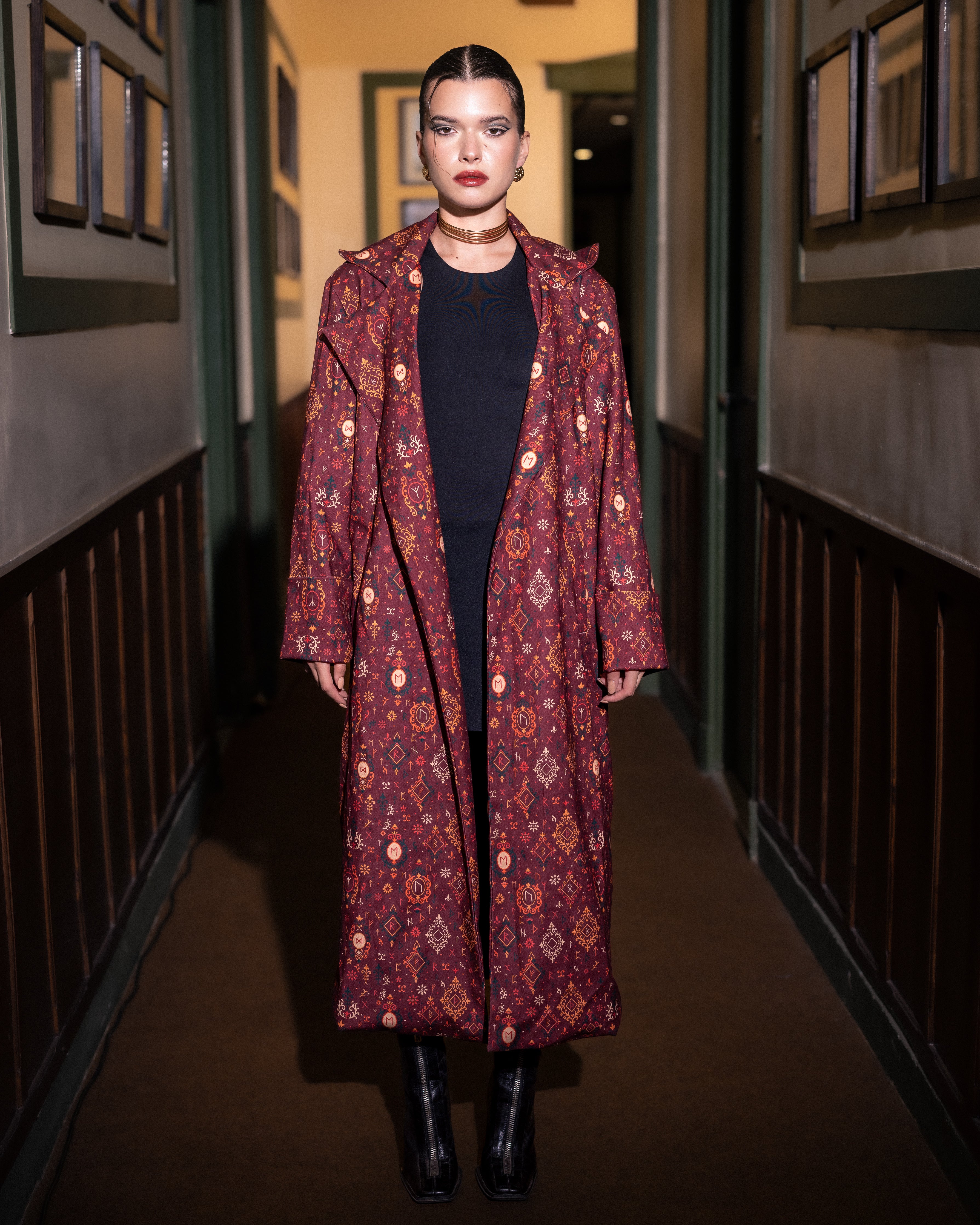 The Veiled Script Coat