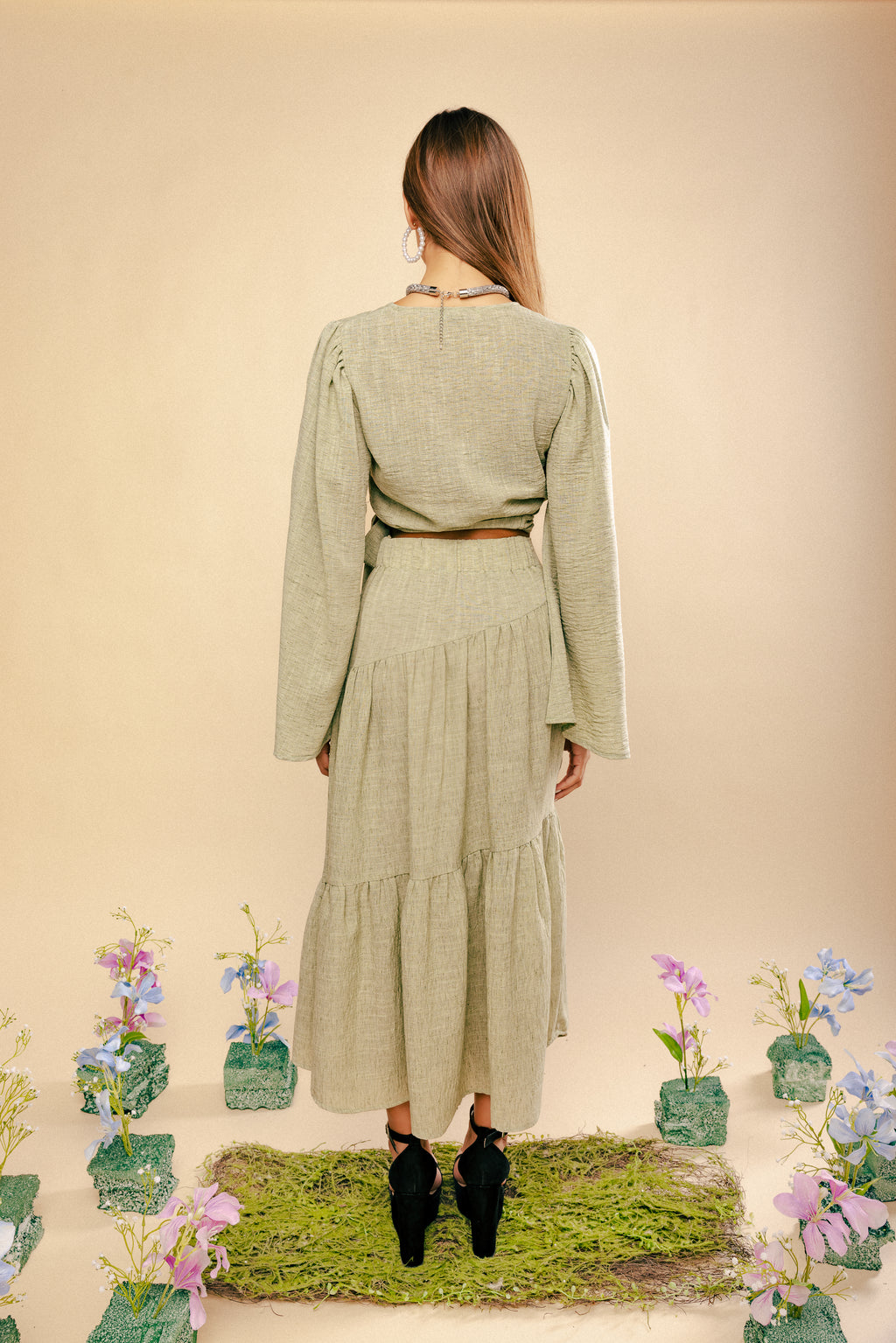 Twirl in Pistache Skirt (PREORDER)