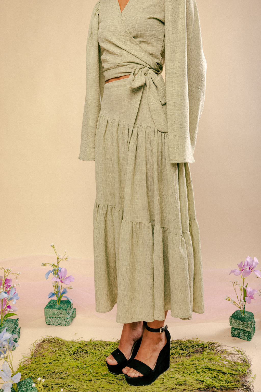 Twirl in Pistache Skirt (PREORDER)