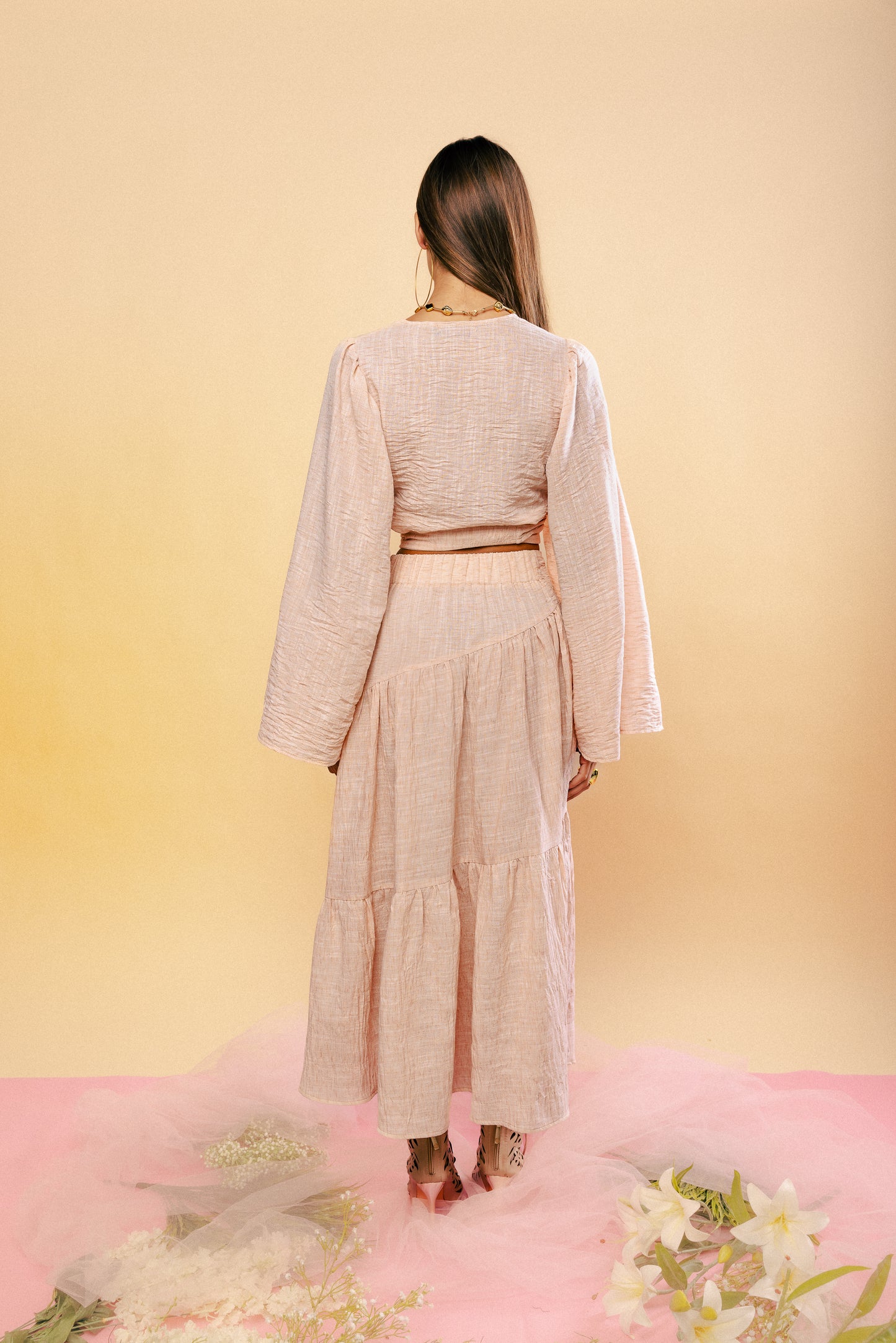 Twirl in Blush Skirt