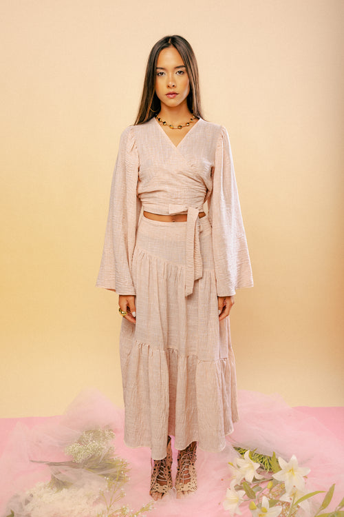 Blush Wrap Top