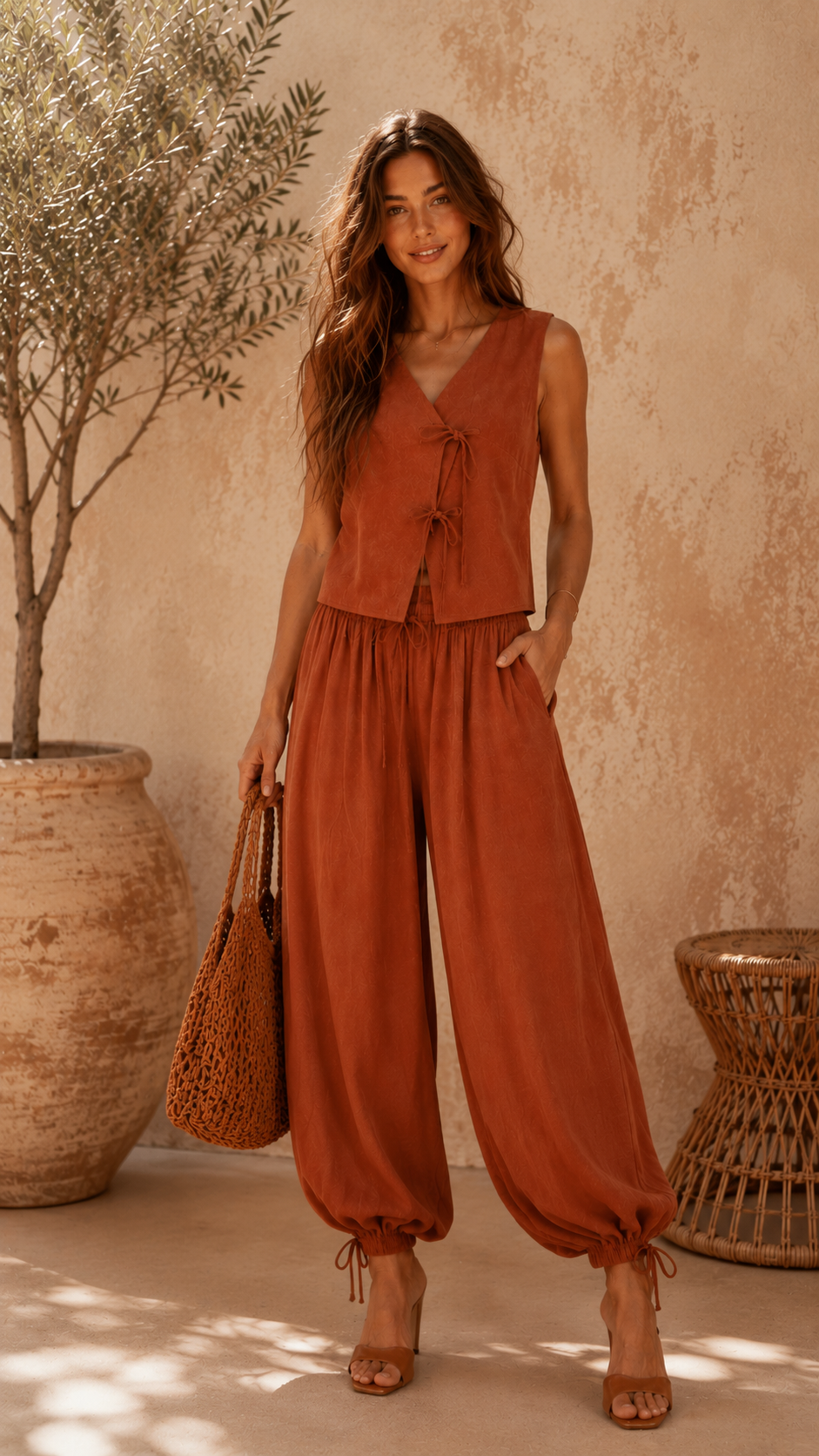 Rust Balloon Pants