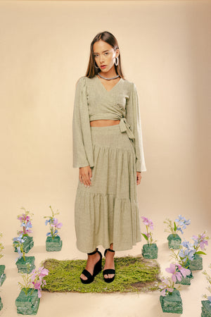 Twirl in Pistache Skirt