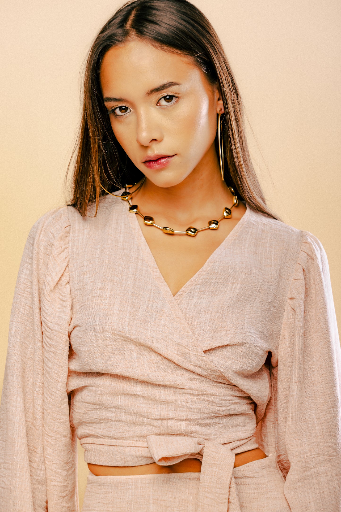 Blush Wrap Top