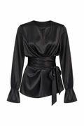 Mystic Wave Wrap Blouse