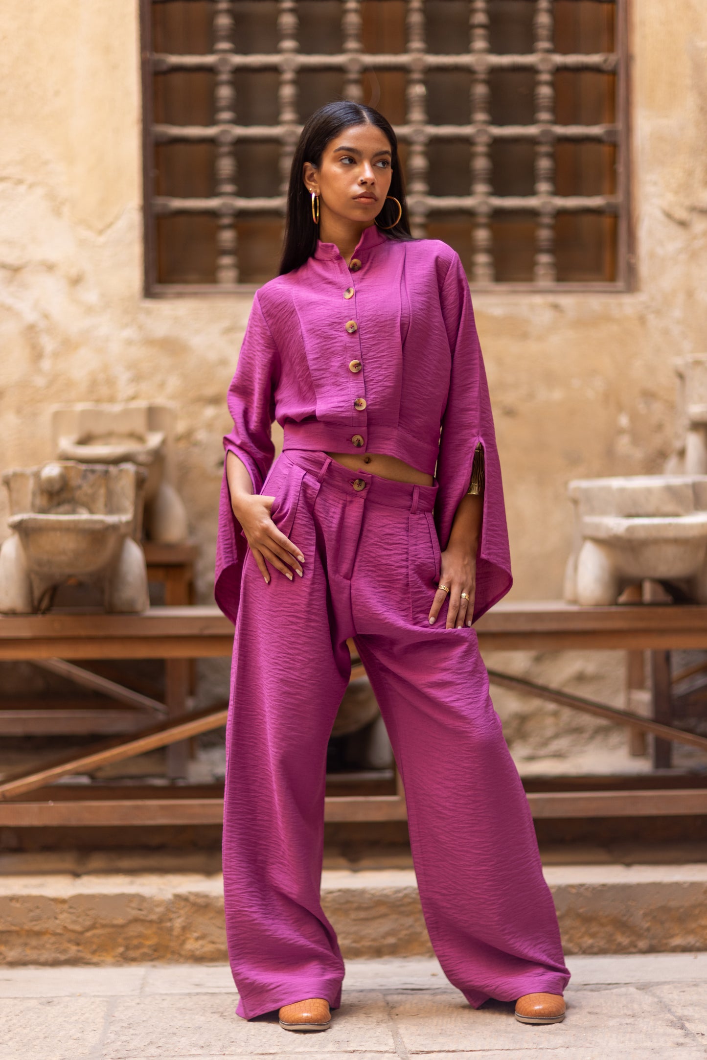 Magenta Muse Palazzo Pants