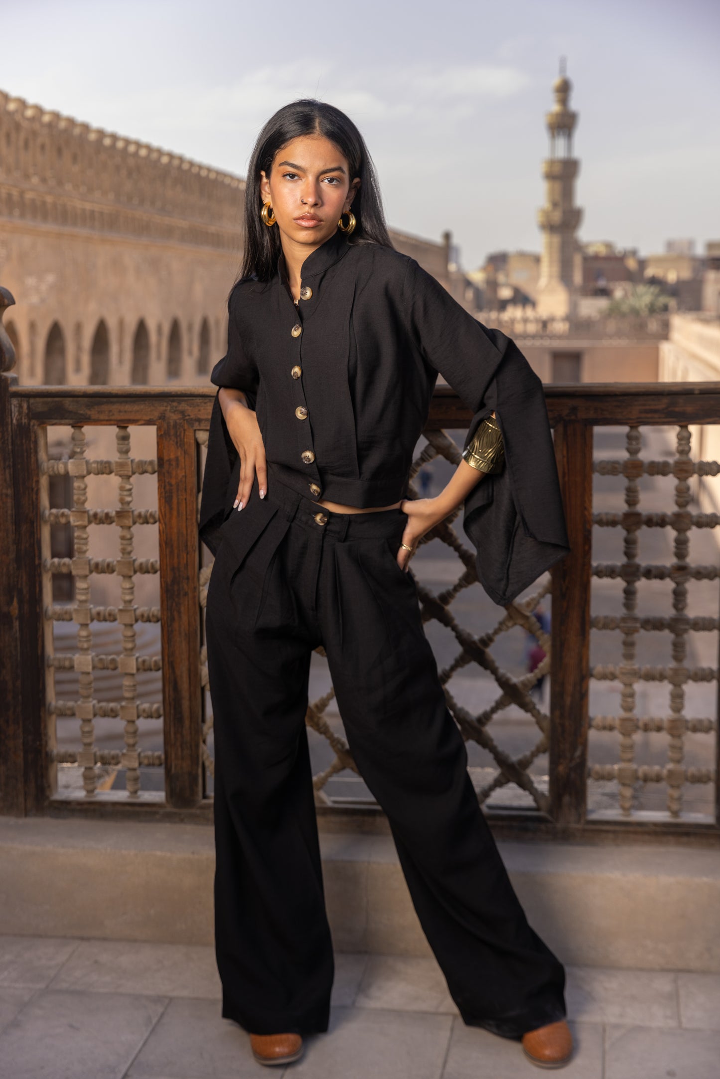 Noir Palazzo Pants